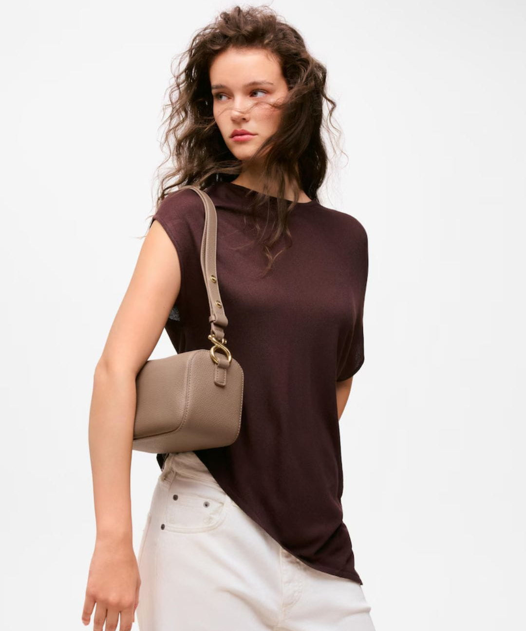 Bandolera Tous Infinity taupe para mujer