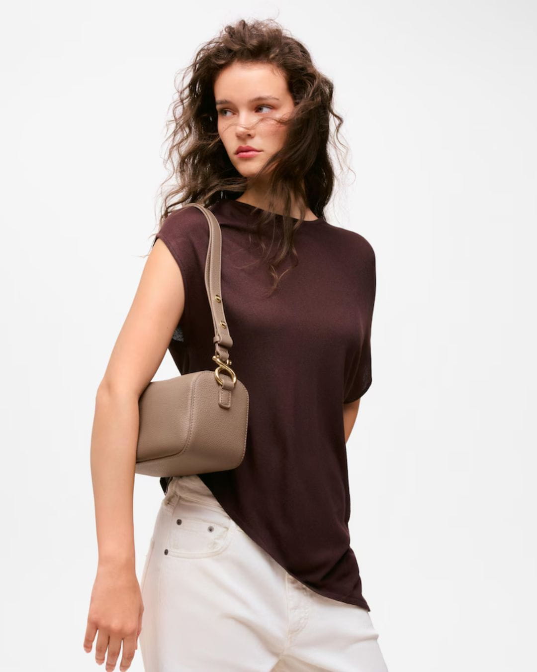 Bandolera Tous Infinity taupe para mujer