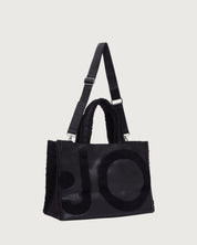 Bolso Liu Jo negro con borrego para mujer