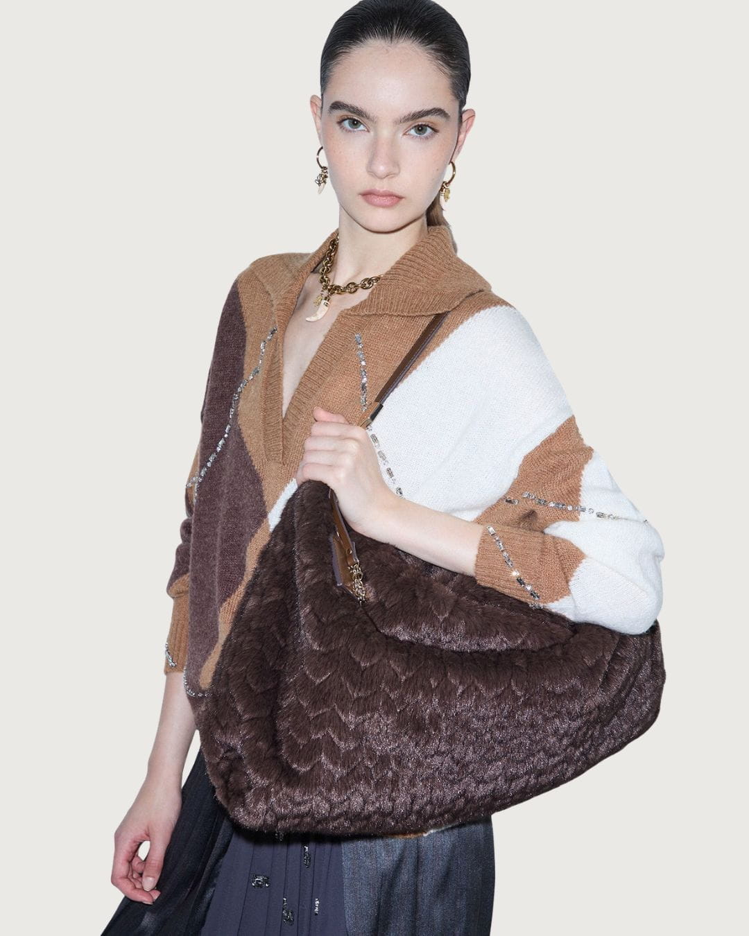 Bolso Liu Jo marrón para mujer