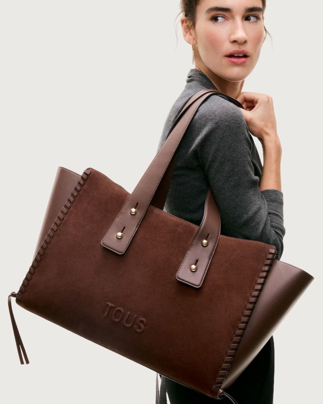 BolsoTous  Back to Basics marrón para mujer
