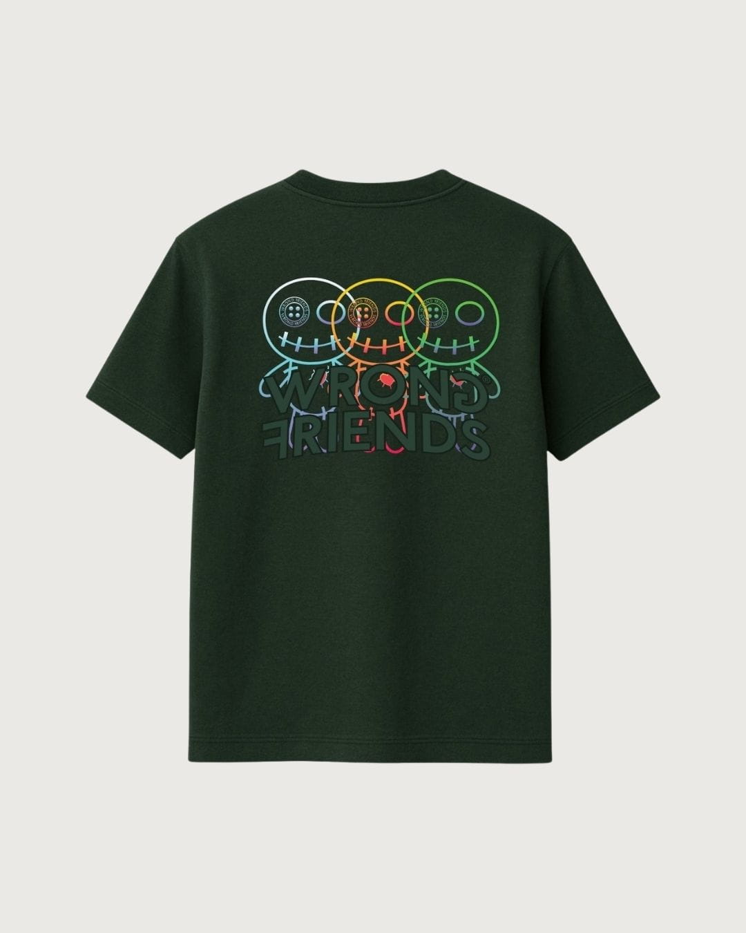Camiseta Fort Collins Wrong Friends verde para hombre