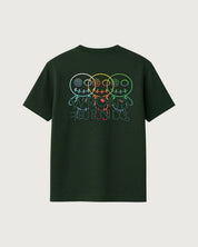 Camiseta Fort Collins Wrong Friends verde para hombre