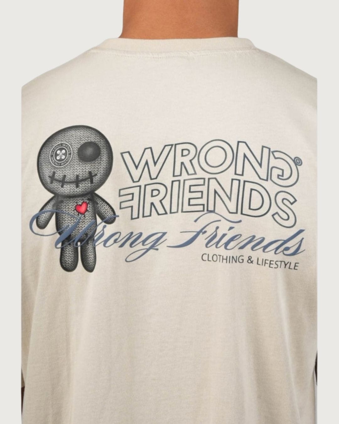 Camiseta Karmal Wrong Friends beige para hombre