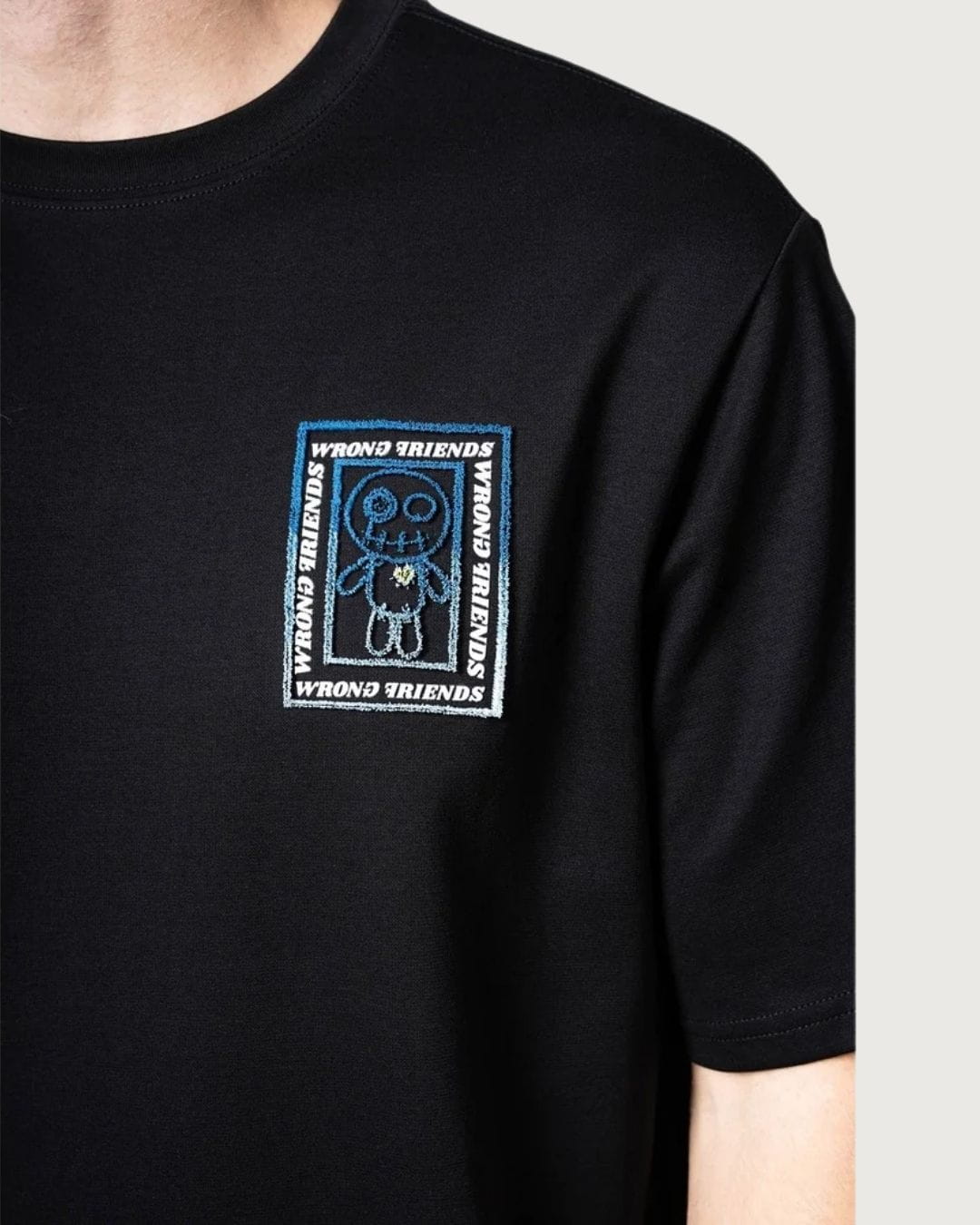 Camiseta Viena Wrong Friends negra para hombre