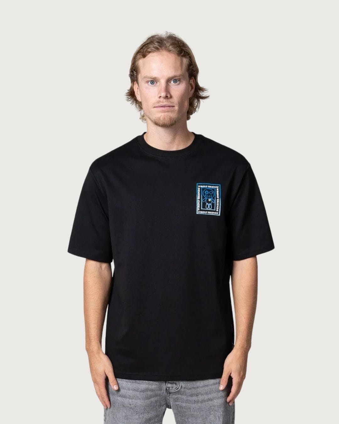 Camiseta Viena Wrong Friends negra para hombre