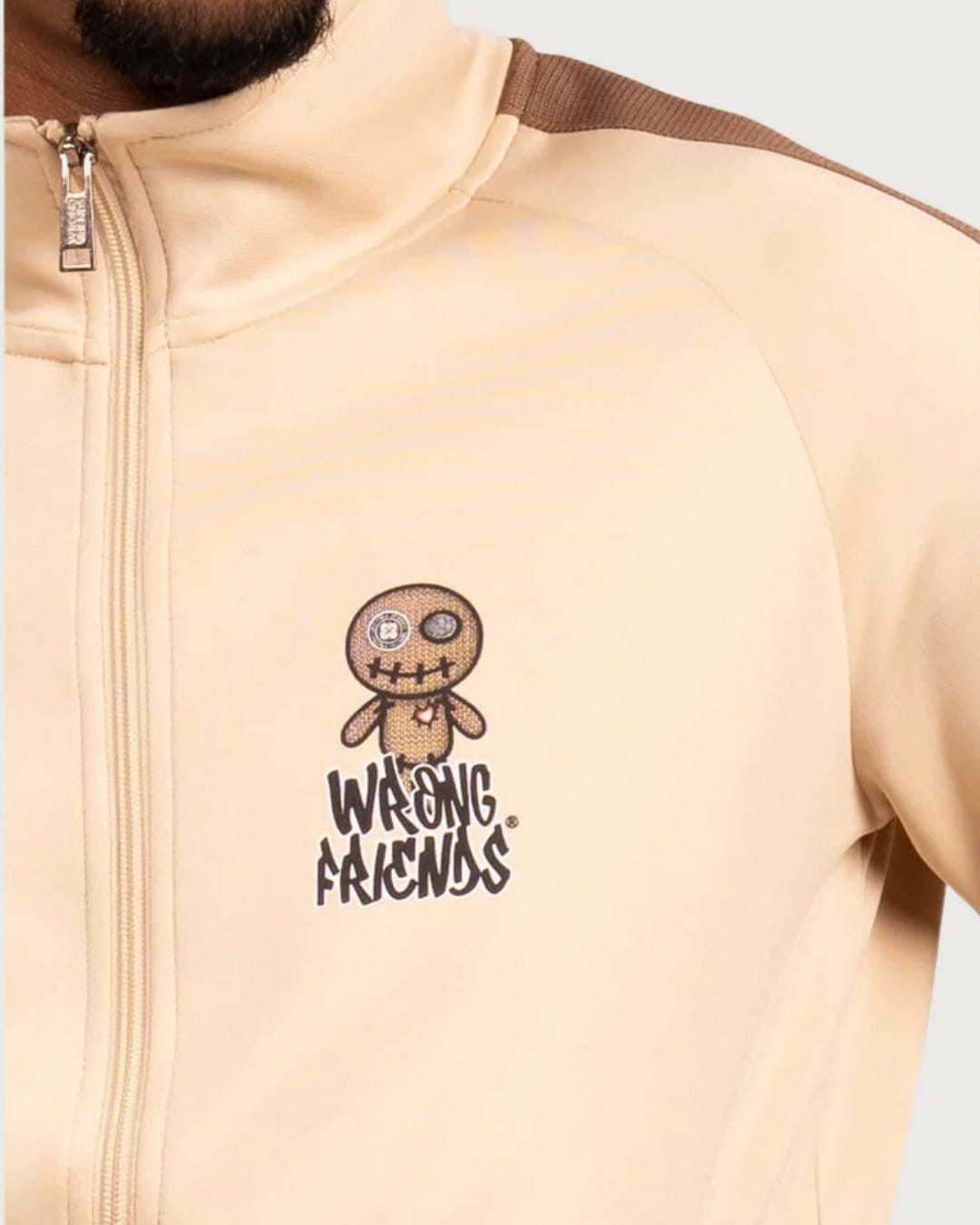 Chaqueta Maupin Wrong Friends beige para hombre