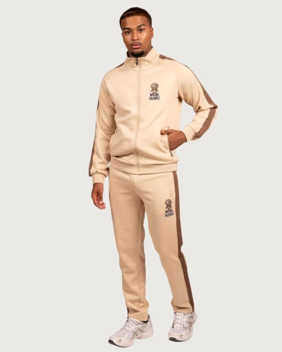 Chaqueta Maupin Wrong Friends beige para hombre