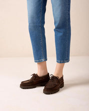Mocasín Unisa Feudo marrón para mujer