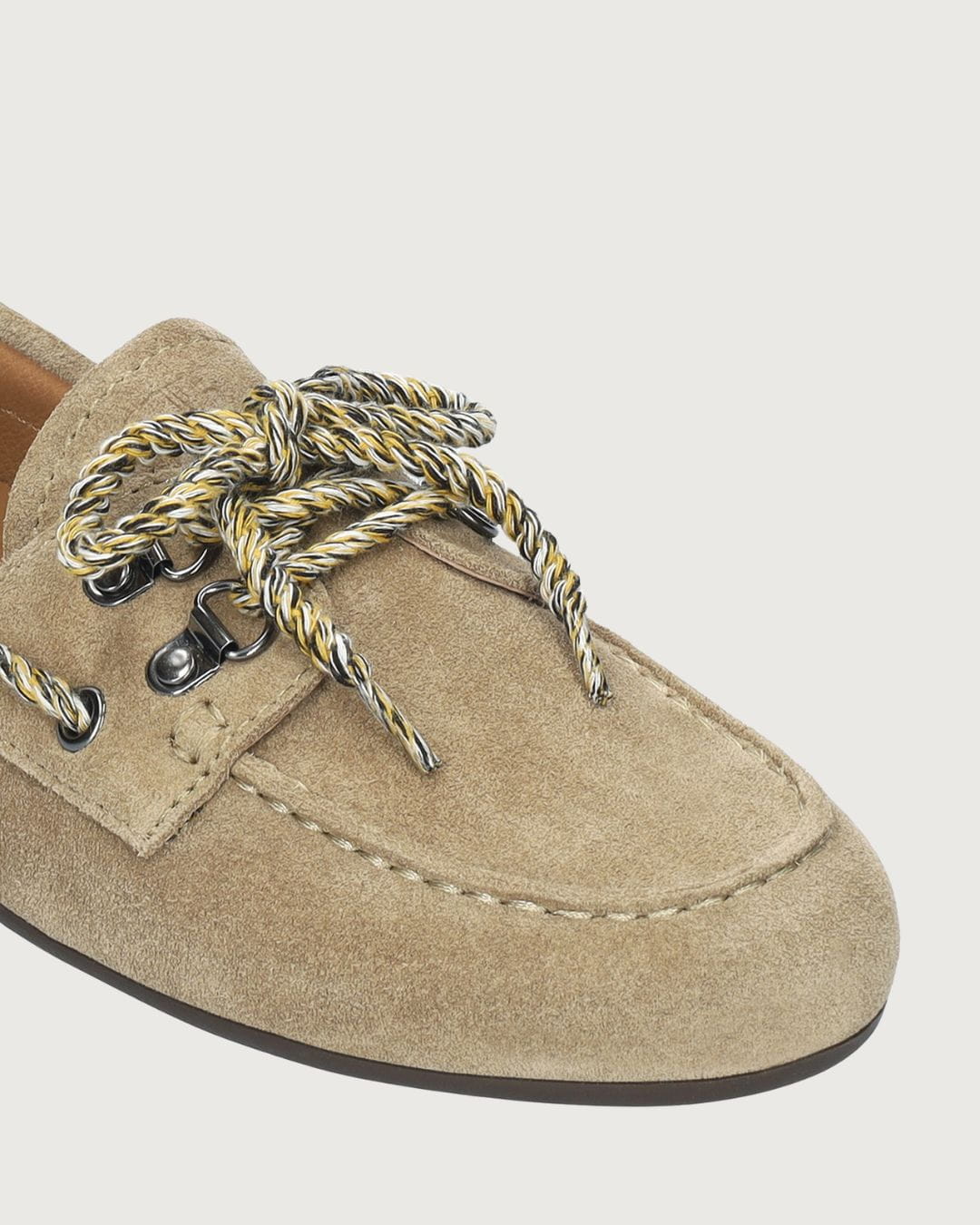 Mocasín náutico Bibi Lou beige para mujer