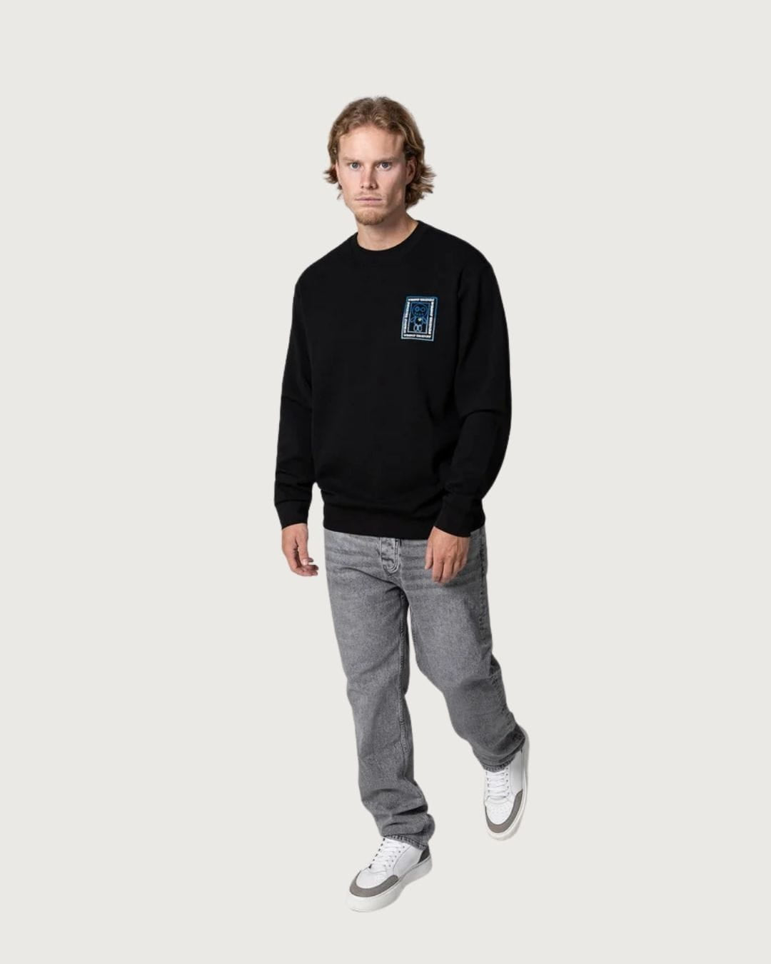Sudadera Viena Wrong Friends negra para hombre