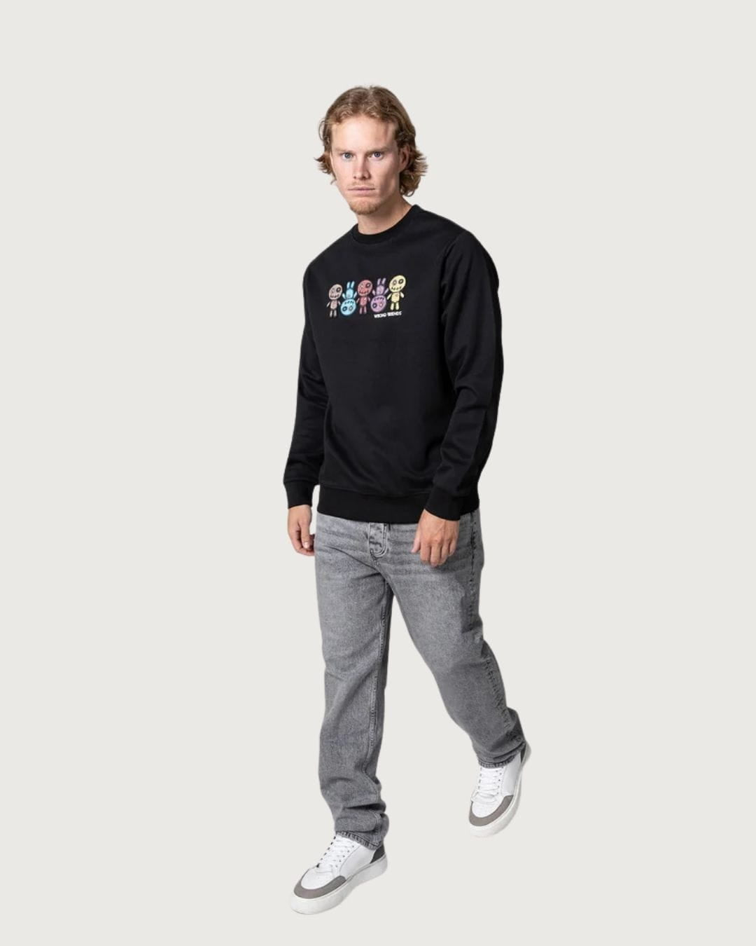 Sudadera Franklin Wrong Friends negra para hombre
