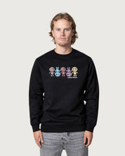 Sudadera Franklin Wrong Friends negra para hombre