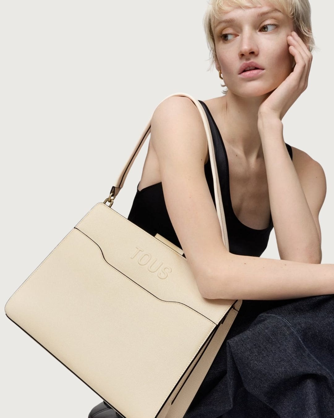 Bolso Shopper Audree Saffiano Tous