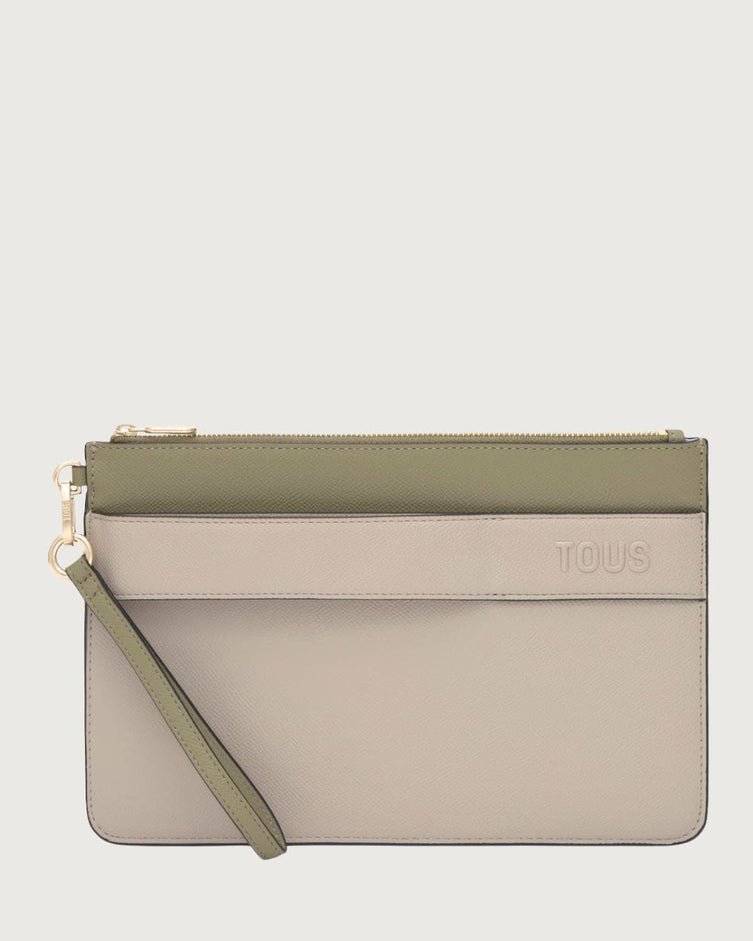 Clutch Tous Audree Saffiano verde - imagen 1