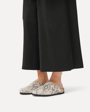 Zueco Birkenstock Boston Snake Oyster