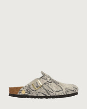 Zueco Birkenstock Boston Snake Oyster